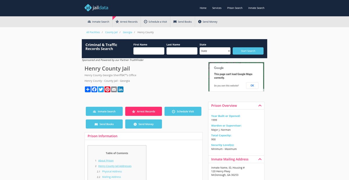 Preview of jaildata.com