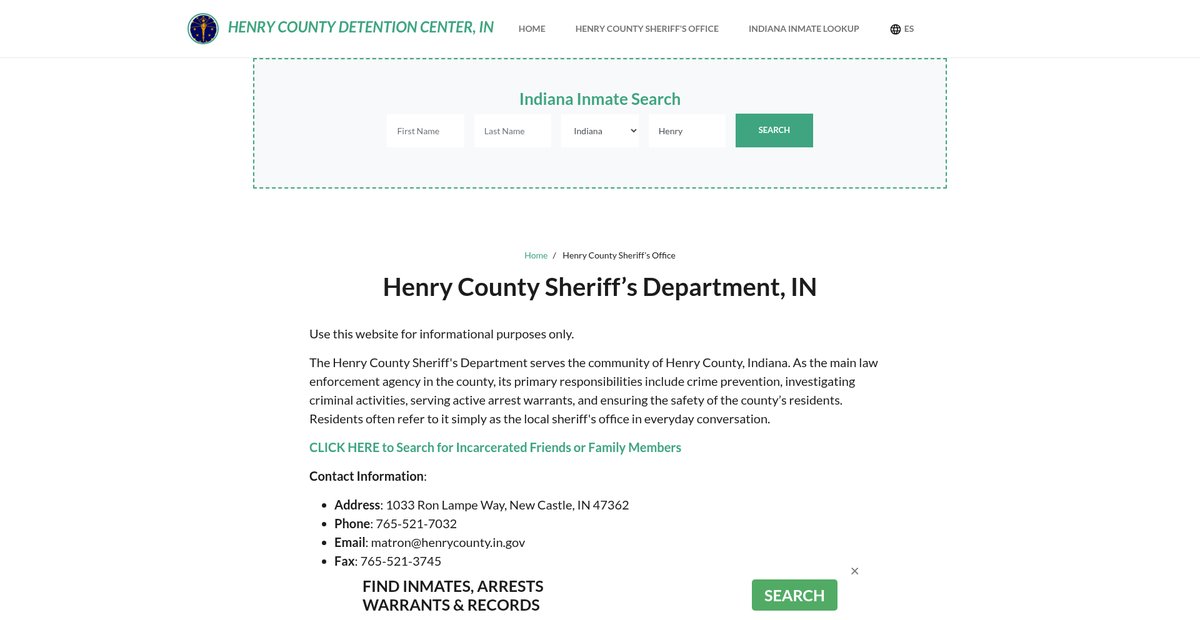 Preview of henrycountydetentionin.org