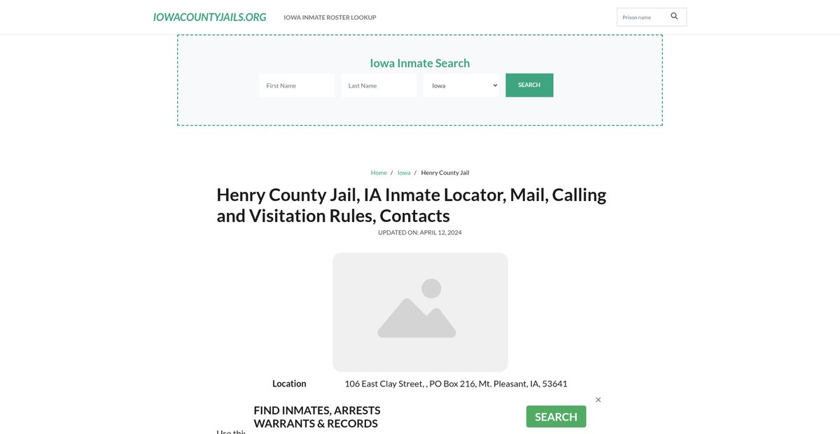 Preview of iowacountyjails.org