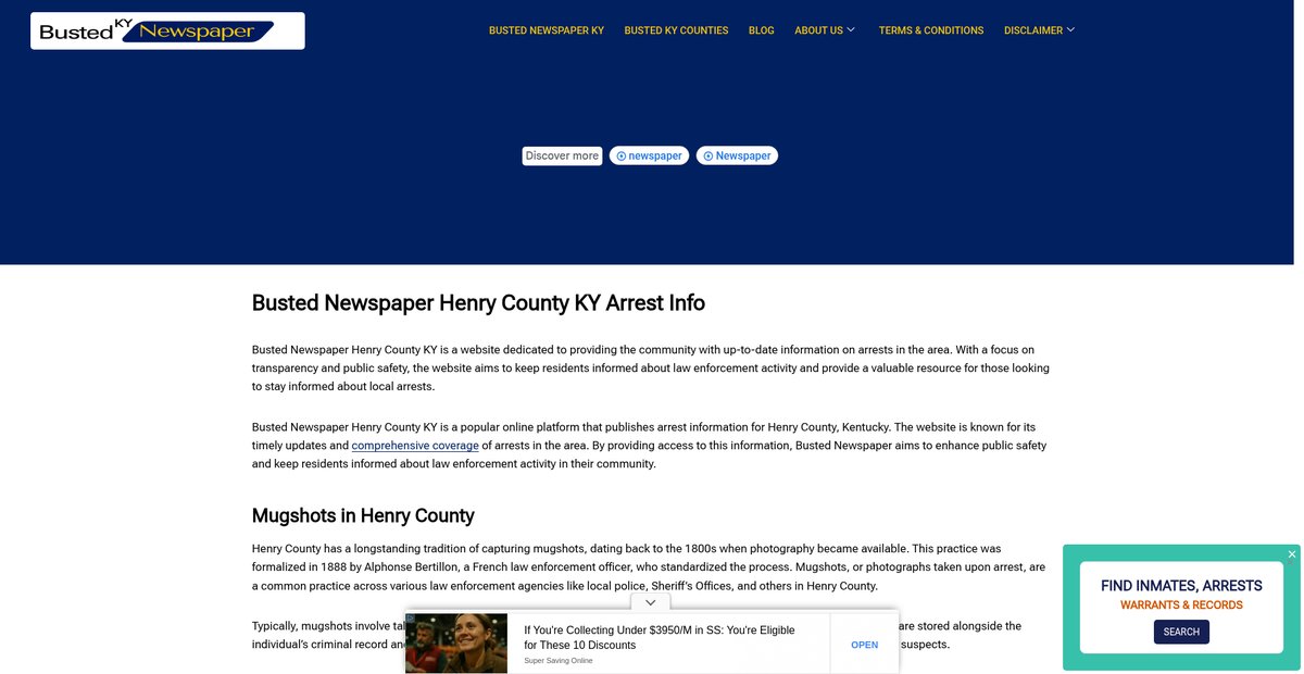 Preview of bustednewspaper-ky.com