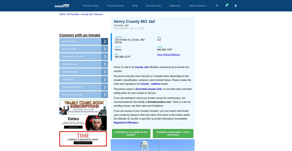Preview of inmateaid.com