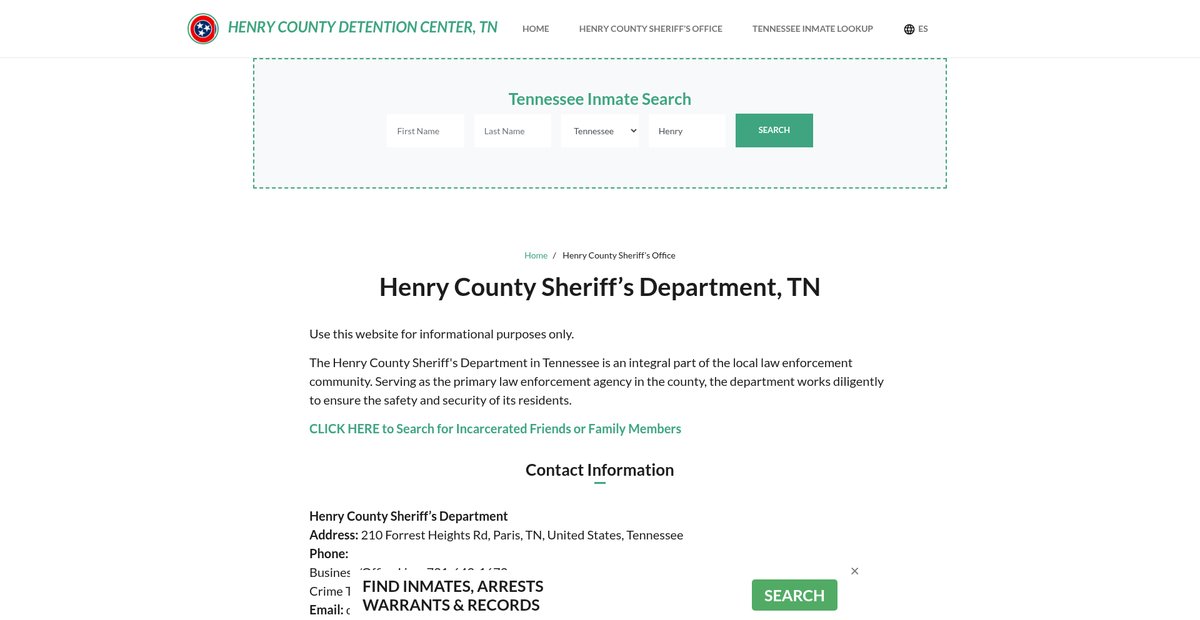 Preview of henrycountydetentiontn.org