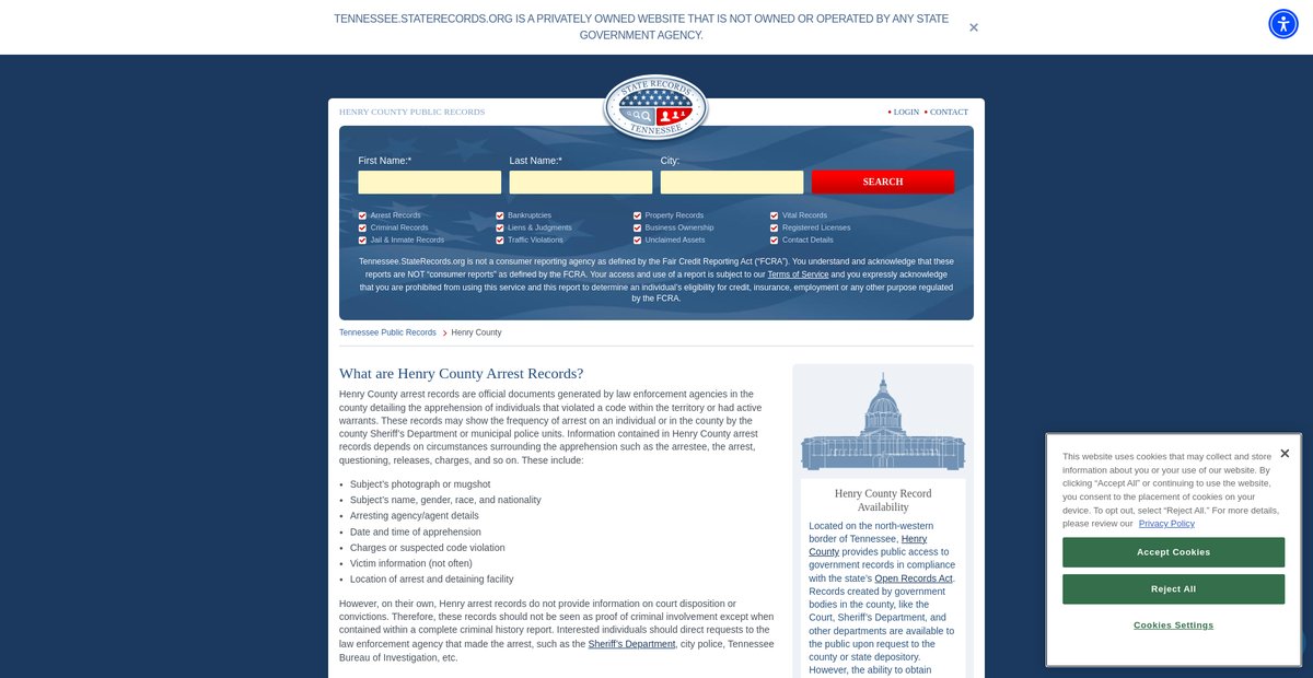 Preview of tennessee.staterecords.org