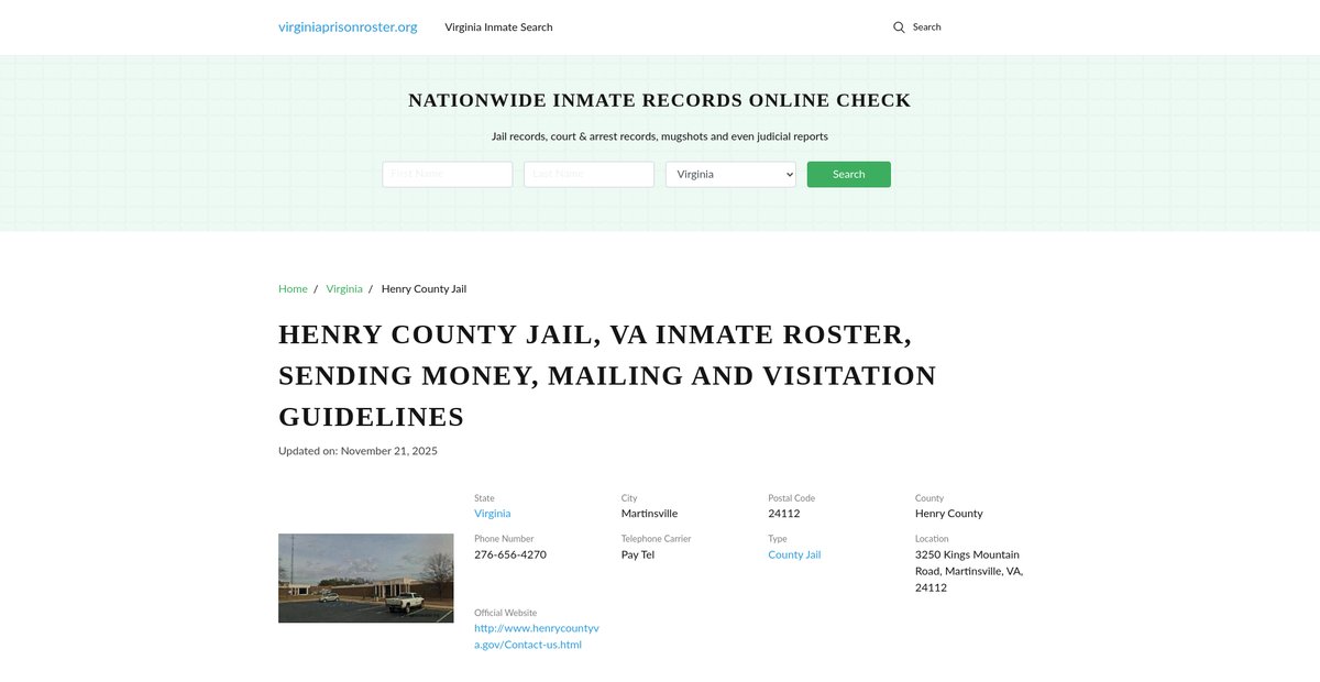 Preview of virginiaprisonroster.org