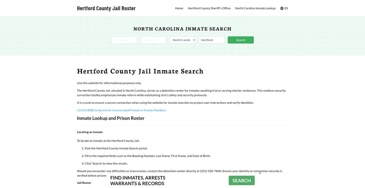 Preview of hertfordcountyjail.org