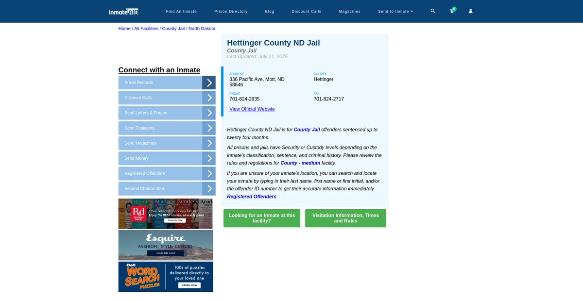 Preview of inmateaid.com