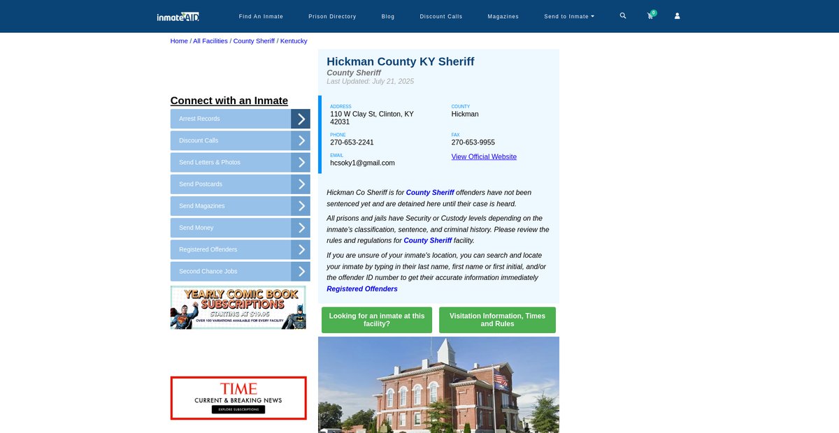 Preview of inmateaid.com