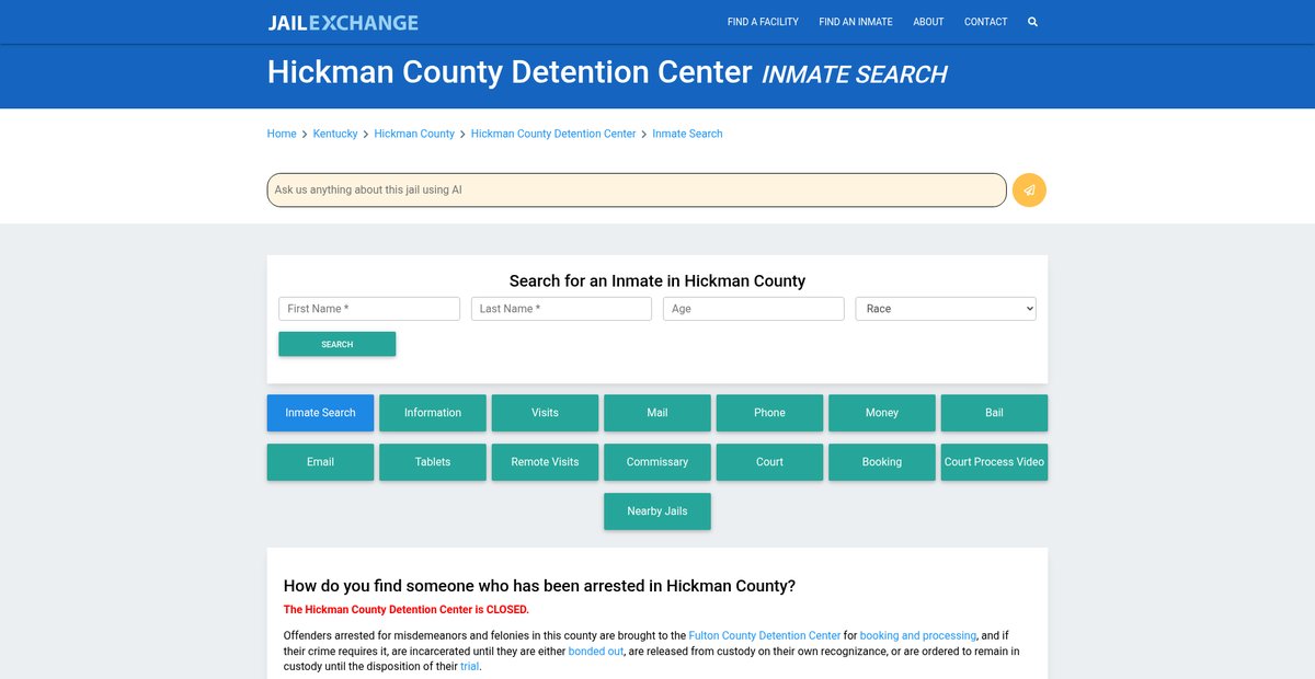 Preview of jailexchange.com