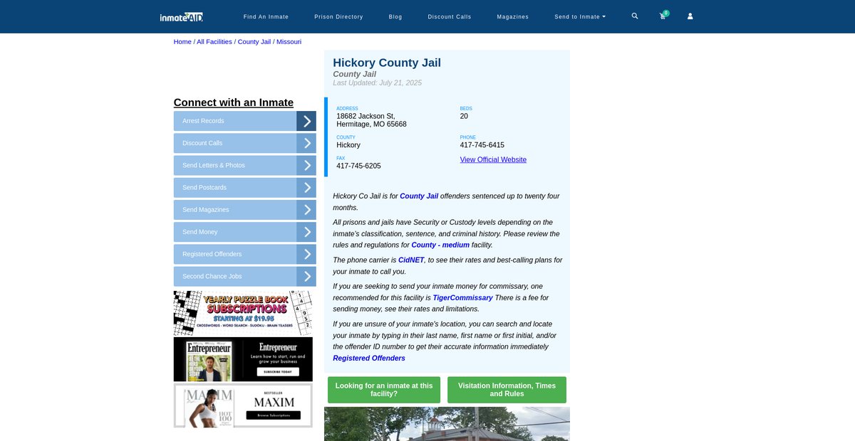 Preview of inmateaid.com