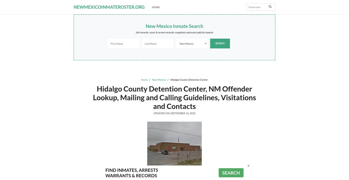 Preview of newmexicoinmateroster.org