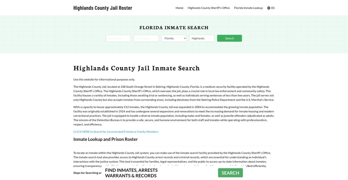 Preview of highlandscountyjail.org