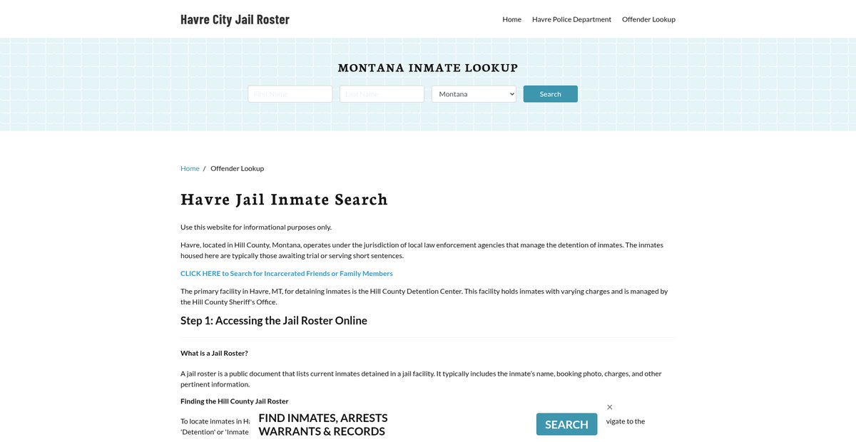 Preview of havrecityjail.org