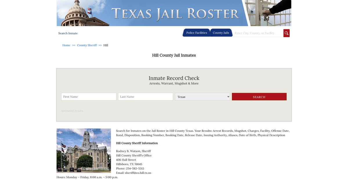 Preview of texasjailroster.com