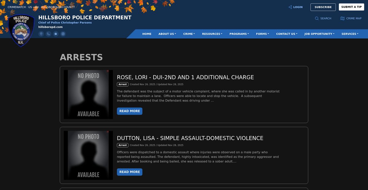 Preview of crimewatch.net