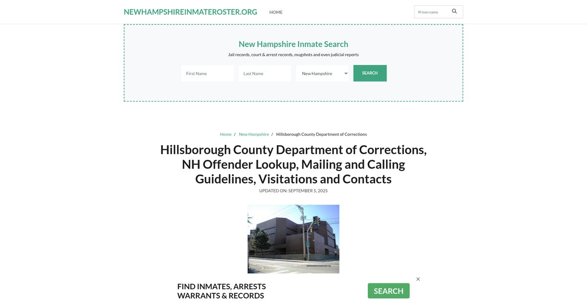 Preview of newhampshireinmateroster.org