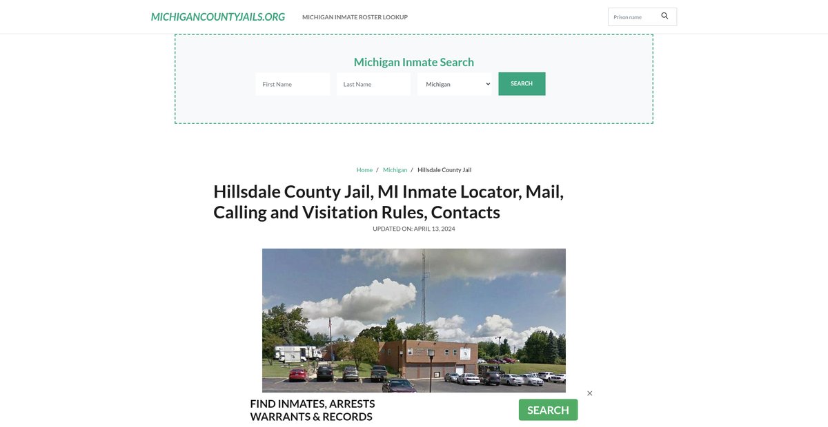 Preview of michigancountyjails.org