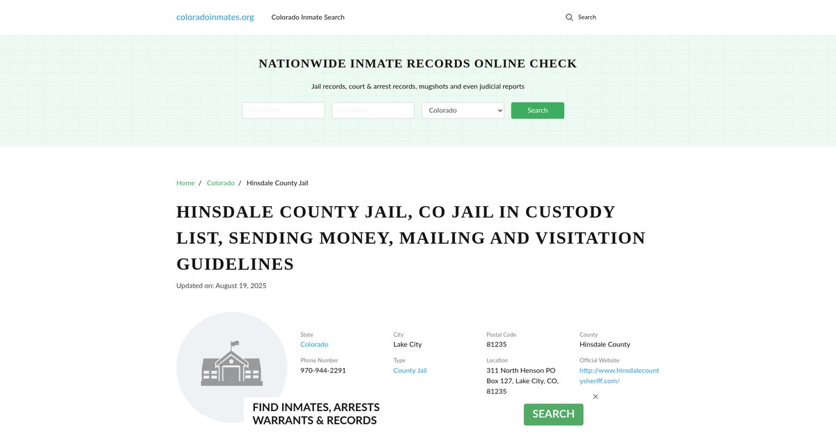 Preview of coloradoinmates.org