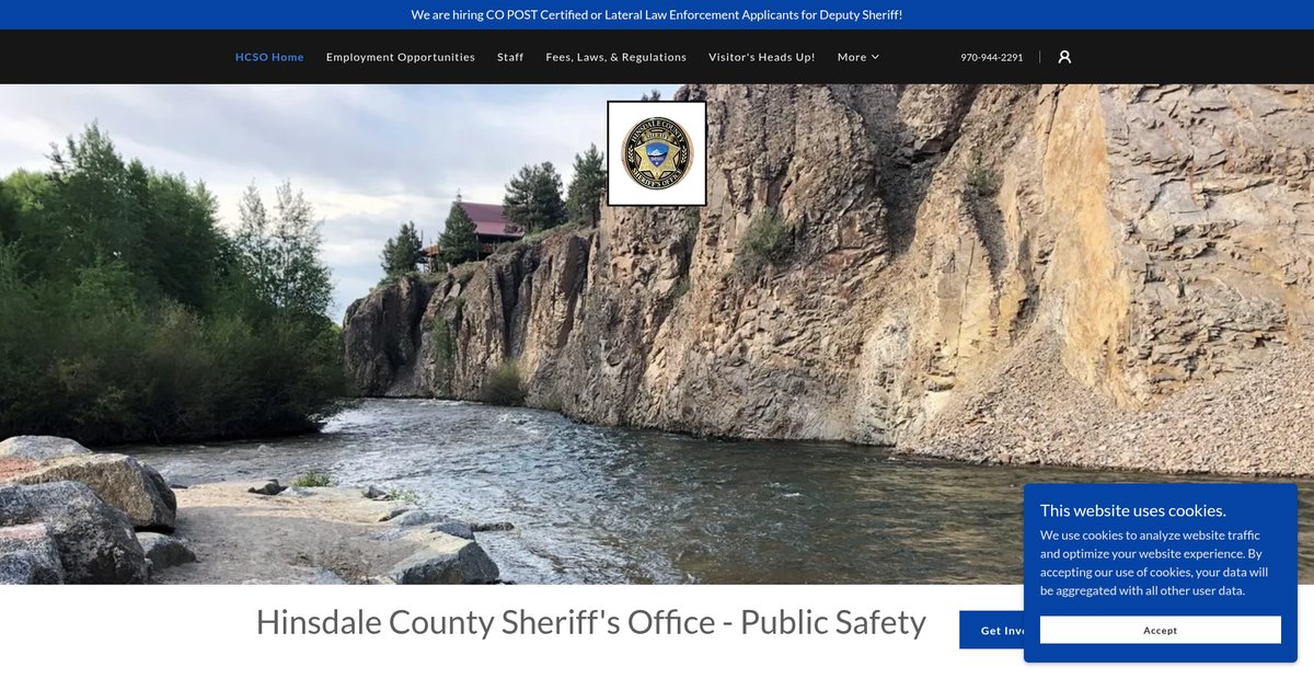 Preview of hinsdalecountysheriff.com