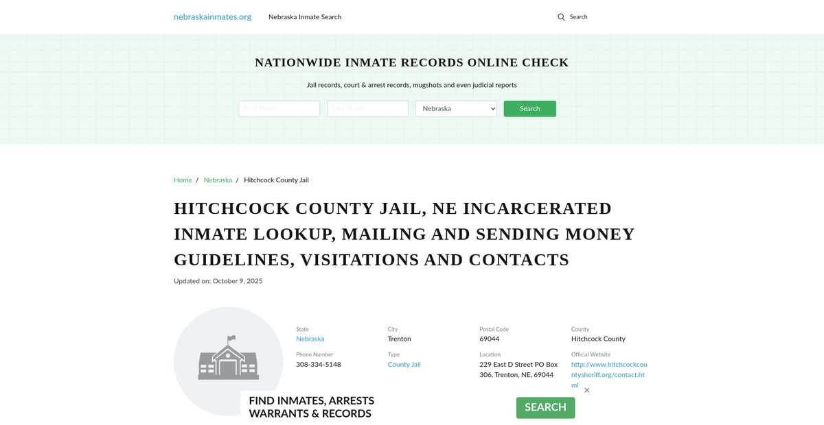 Preview of nebraskainmates.org