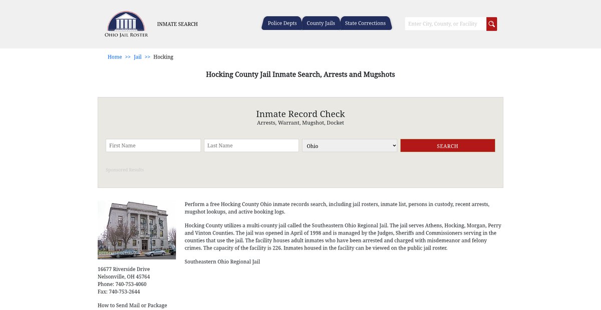 Preview of ohiojailroster.com