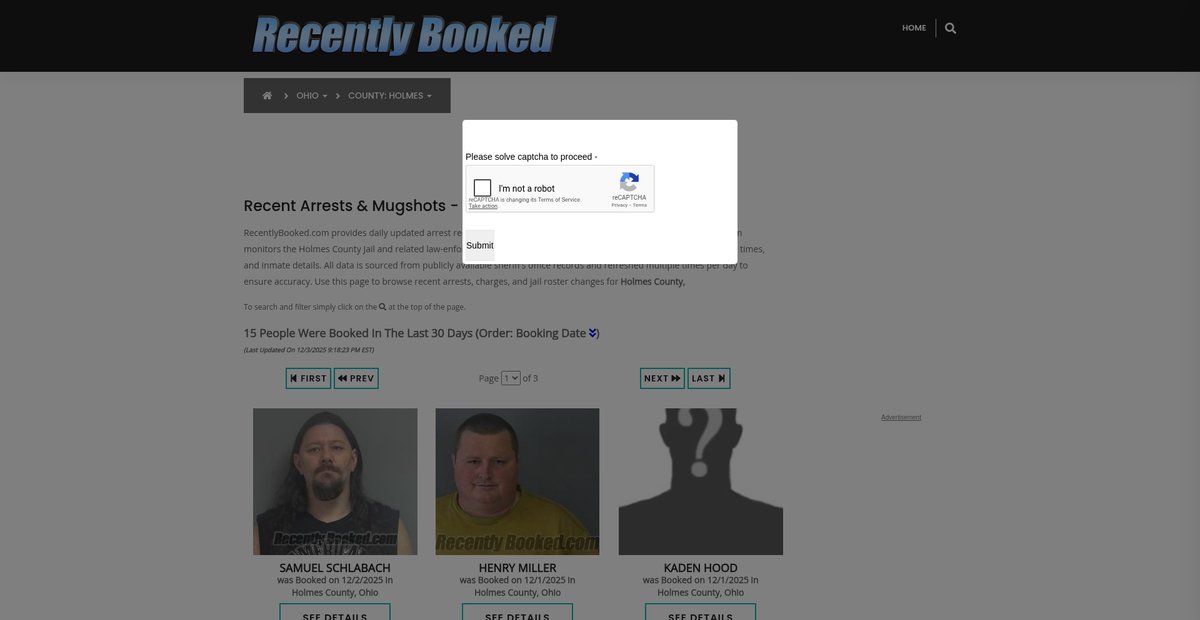 Preview of recentlybooked.com