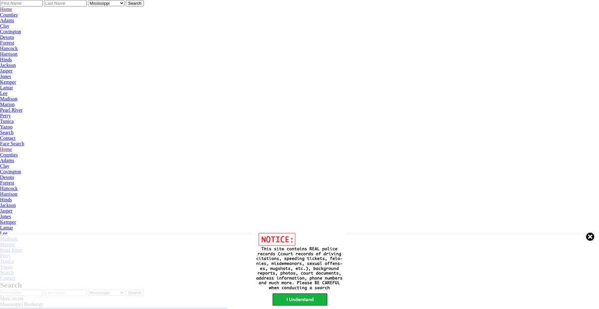 Preview of mississippi.arrests.org