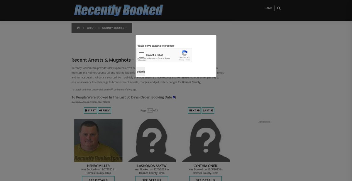 Preview of recentlybooked.com