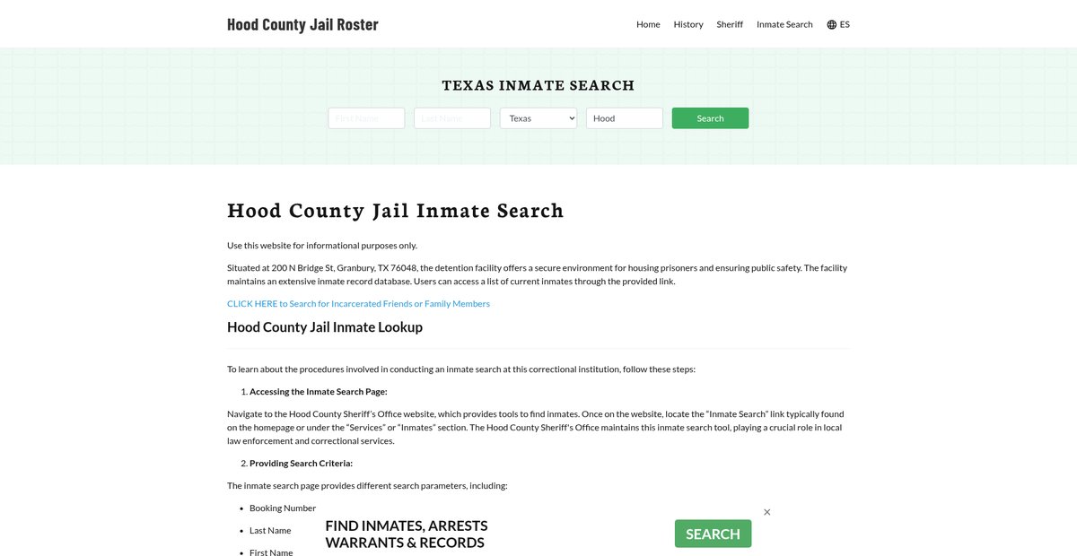 Preview of hoodcountyjail.org