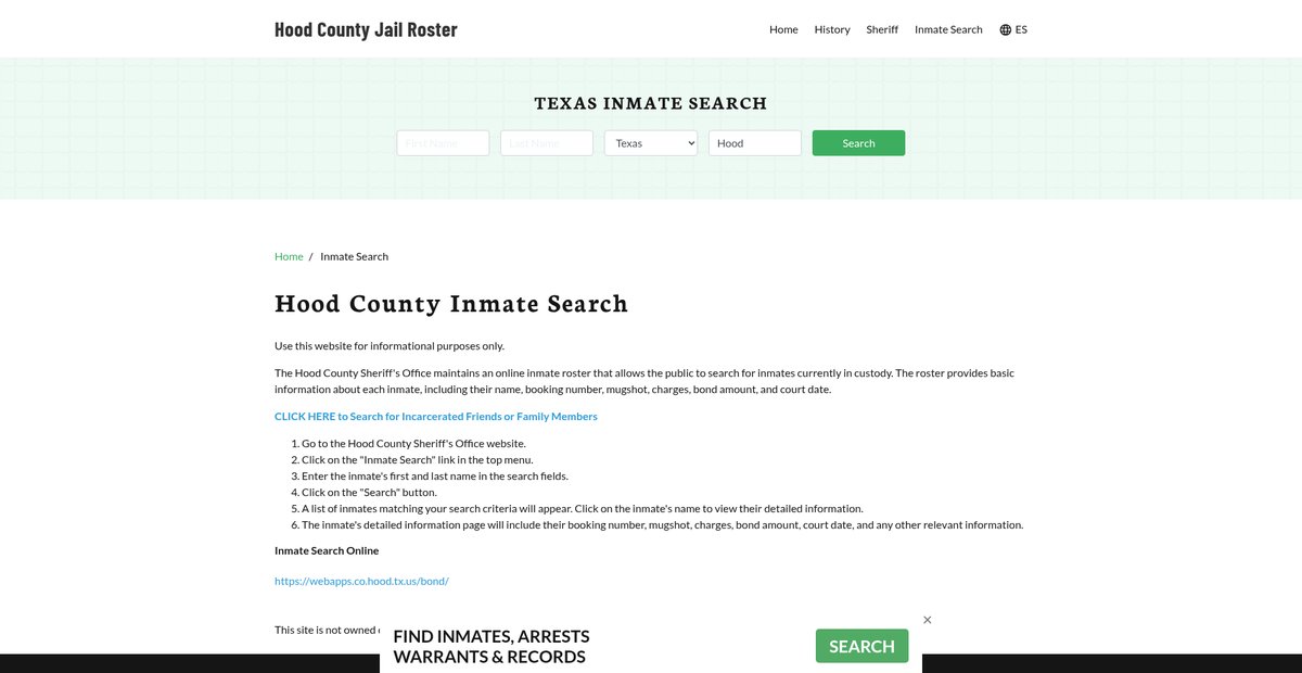 Preview of hoodcountyjail.org