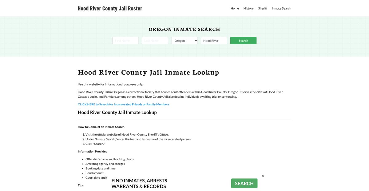 Preview of hoodrivercountyjail.org