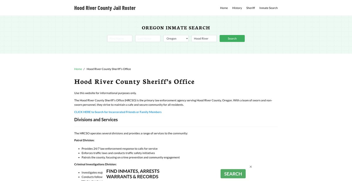 Preview of hoodrivercountyjail.org