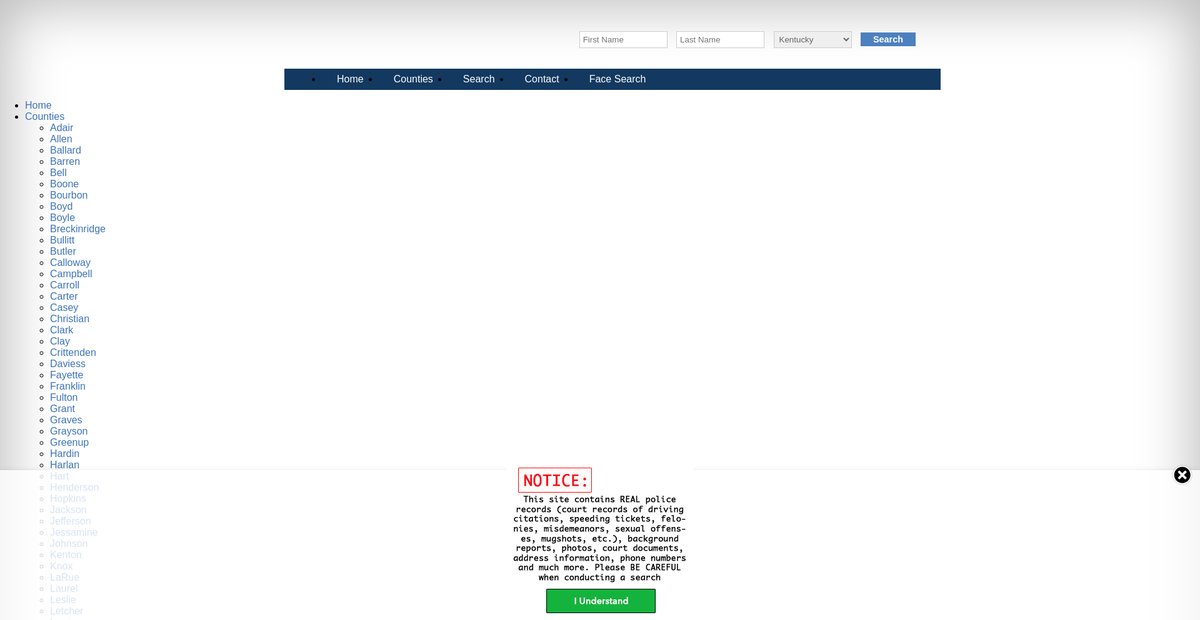 Preview of kentucky.arrests.org