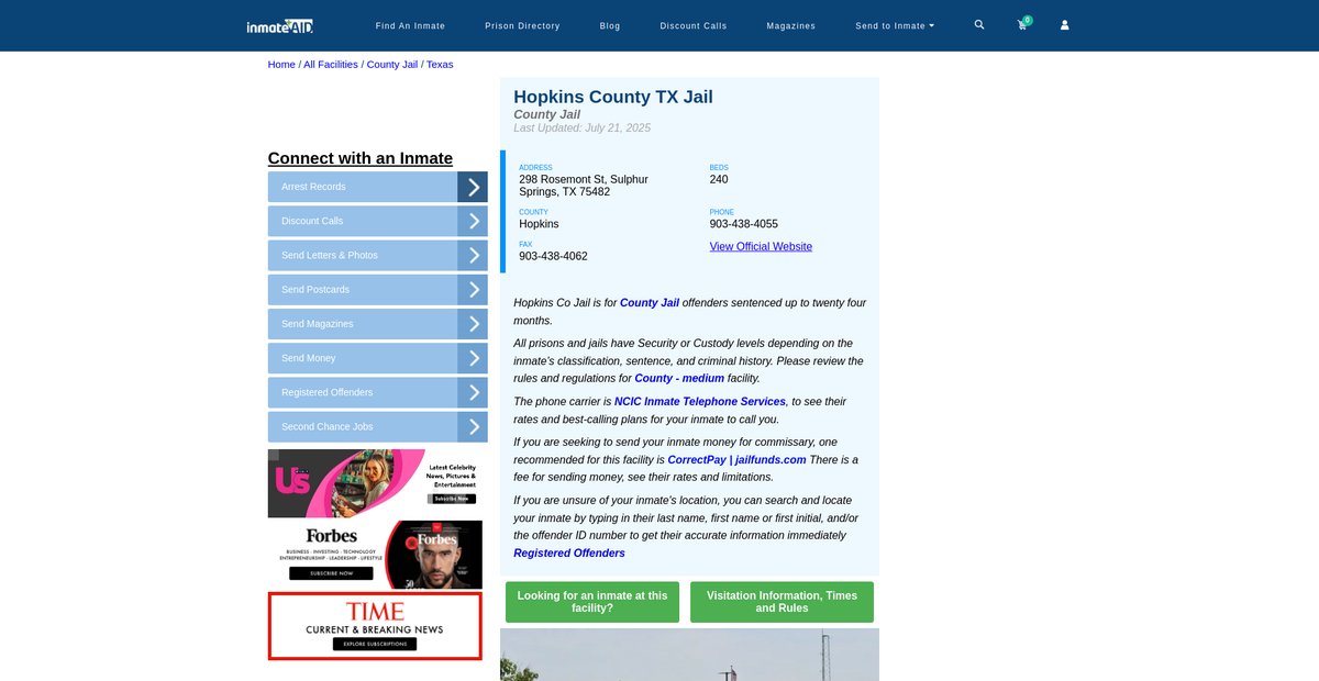Preview of inmateaid.com