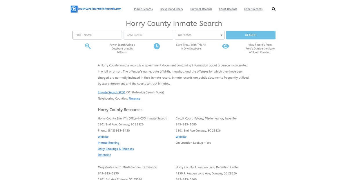 Preview of southcarolinapublicrecords.com