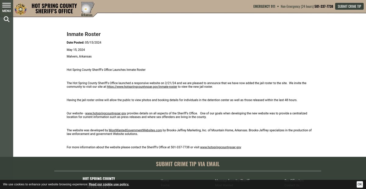 Preview of hotspringcountysoar.gov