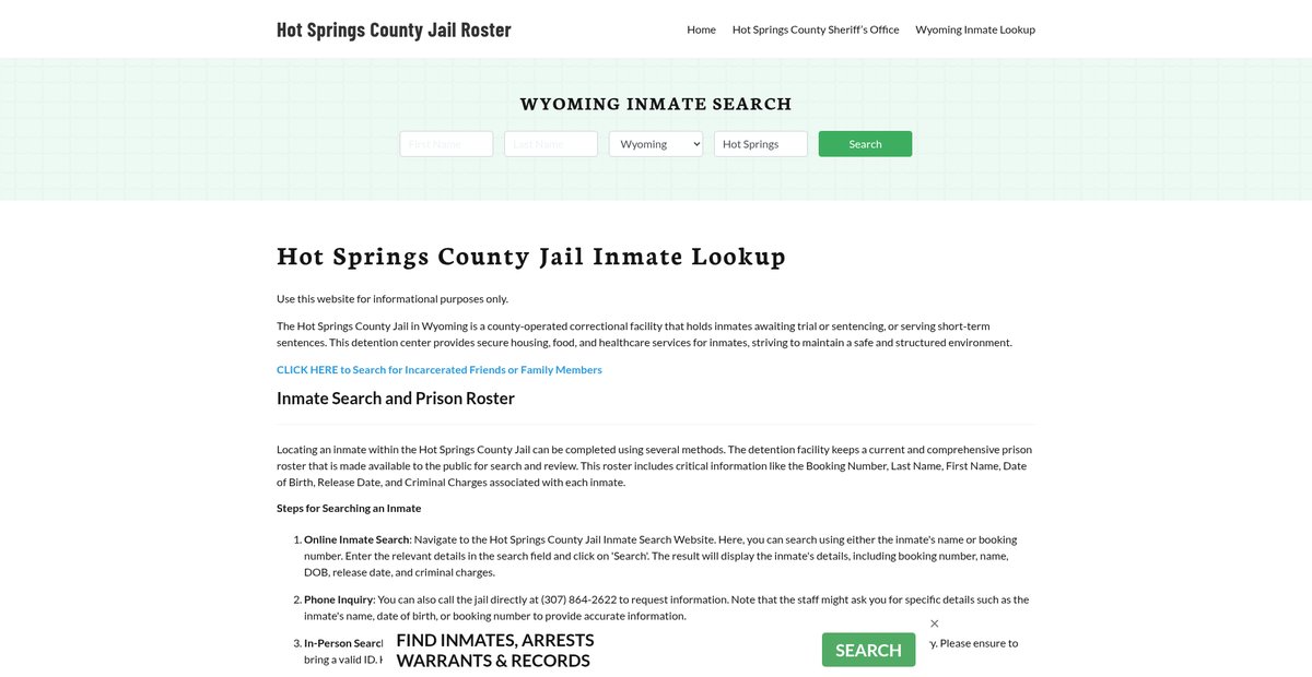 Preview of hotspringscountyjail.org