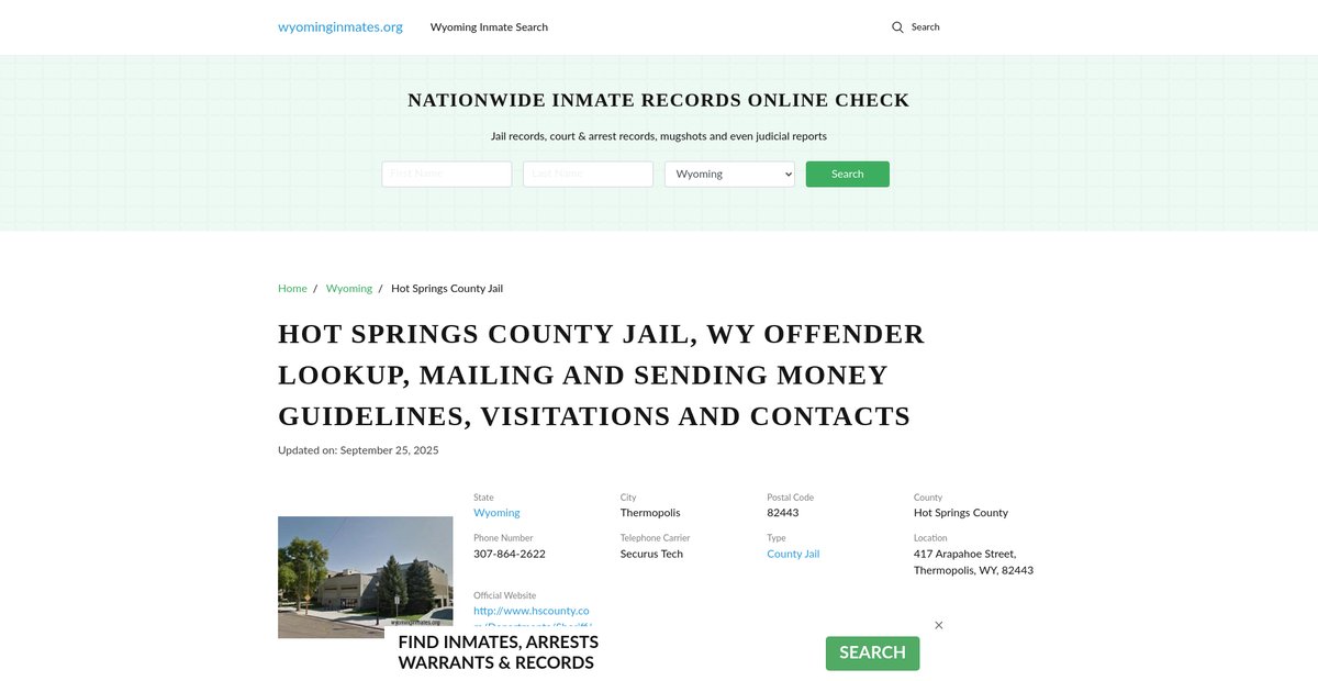 Preview of wyominginmates.org