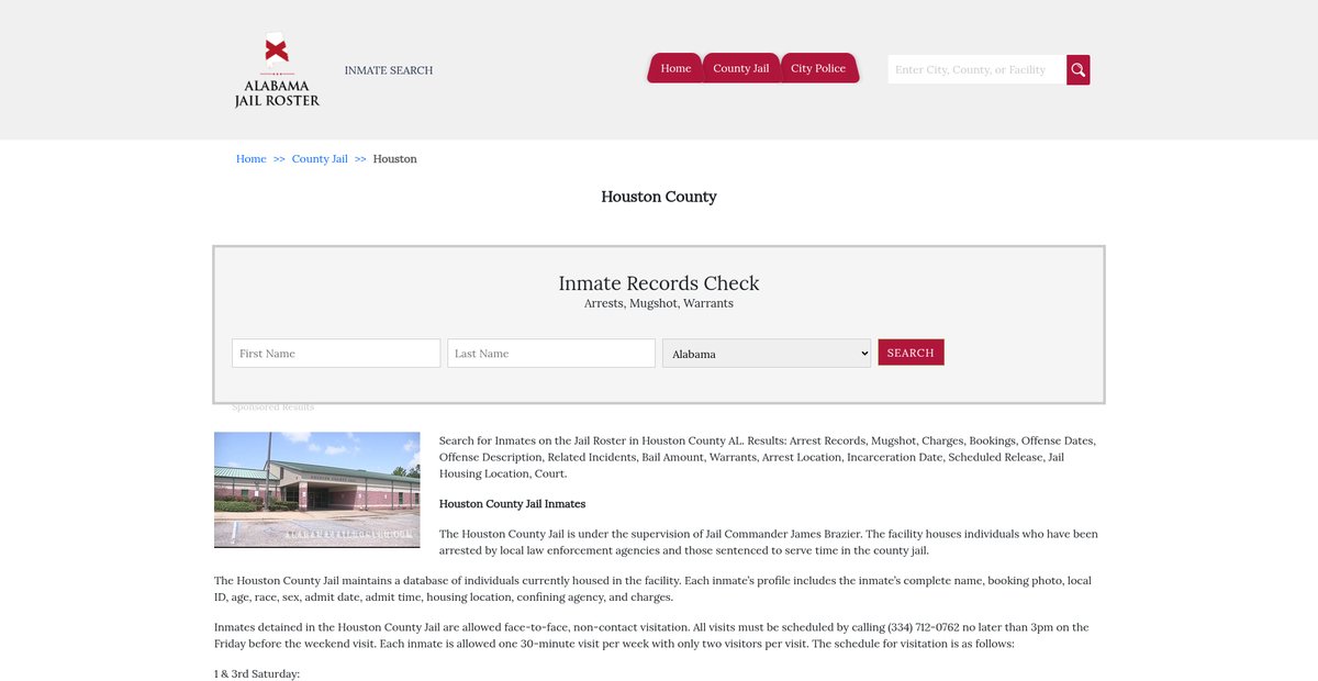 Preview of alabamajailroster.com