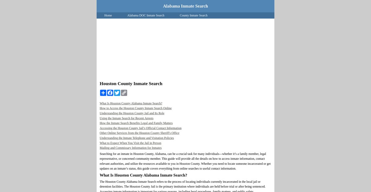 Preview of inmatesearchalabama.org