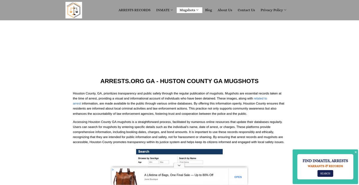 Preview of ga-arrests.org