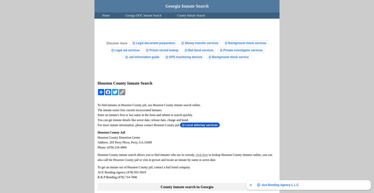 Preview of inmatesearchgeorgia.org