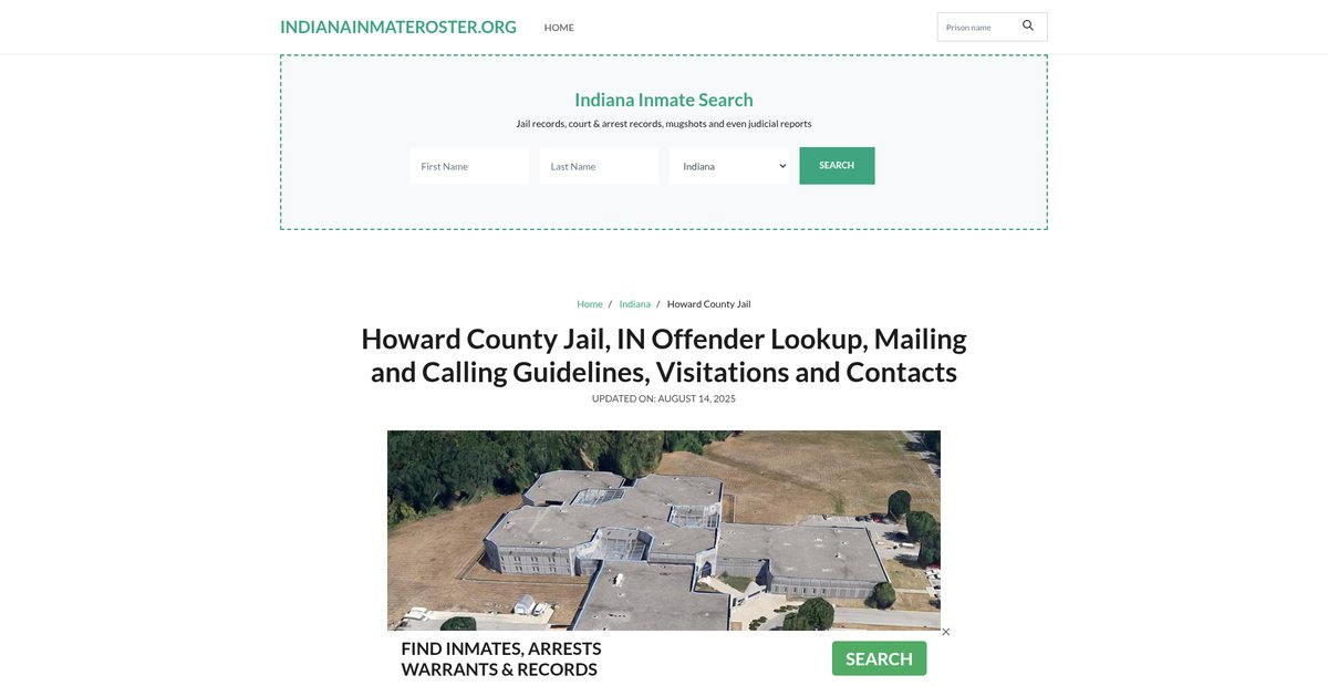 Preview of indianainmateroster.org