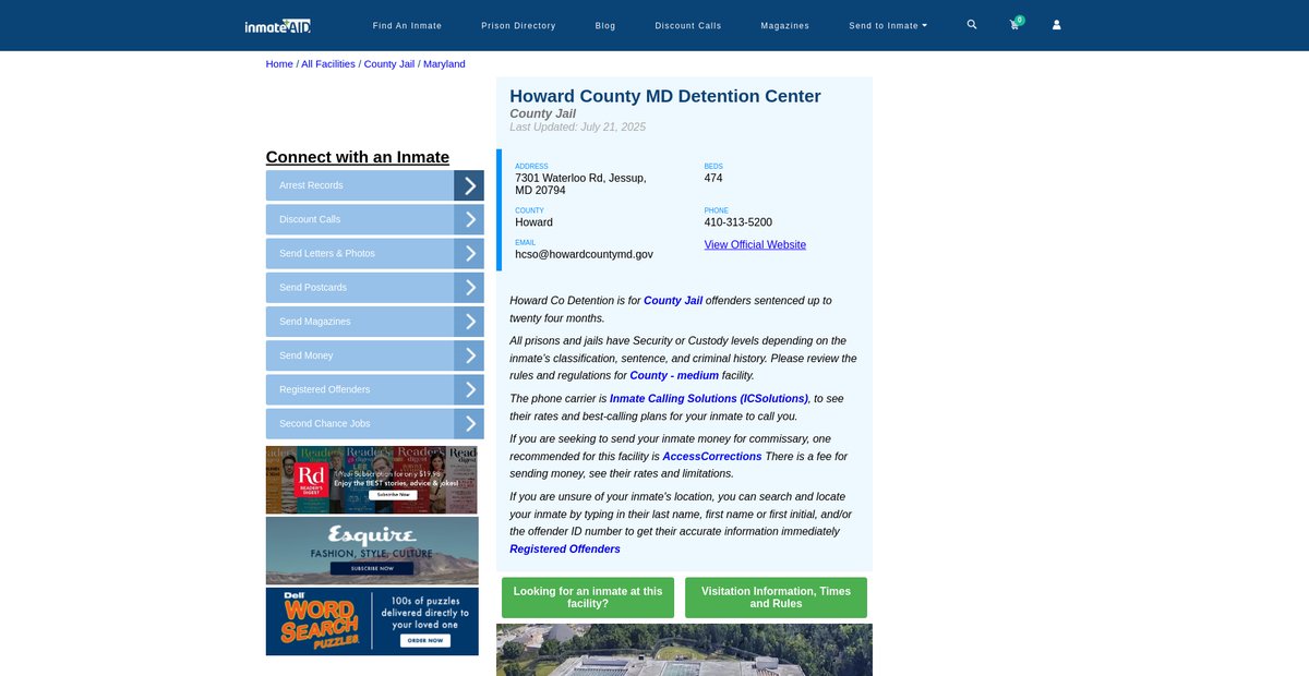 Preview of inmateaid.com