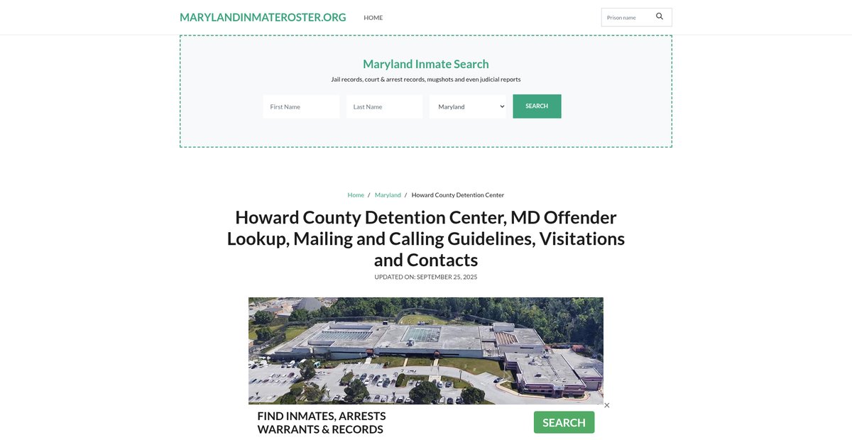 Preview of marylandinmateroster.org