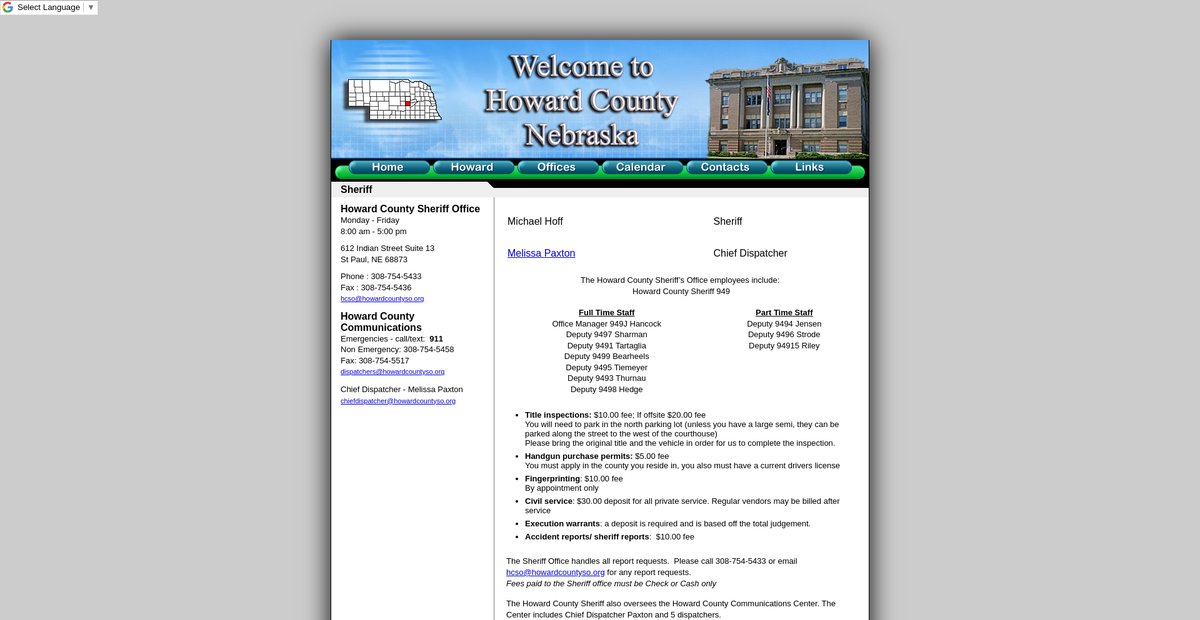 Preview of howardcounty.ne.gov