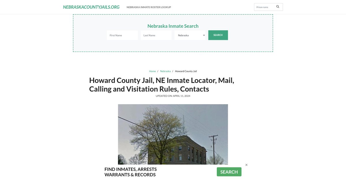 Preview of nebraskacountyjails.org