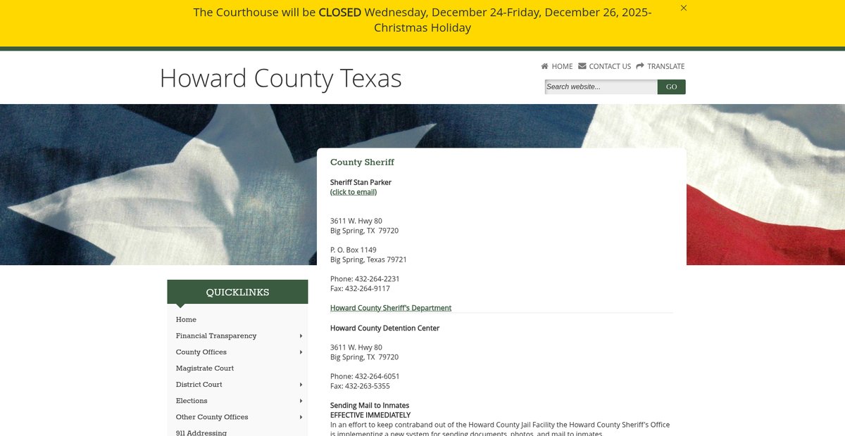 Preview of co.howard.tx.us