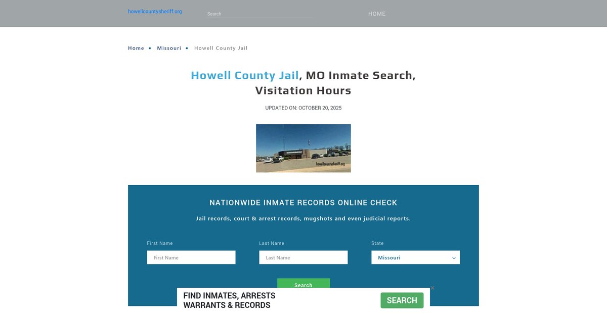Preview of howellcountysheriff.org