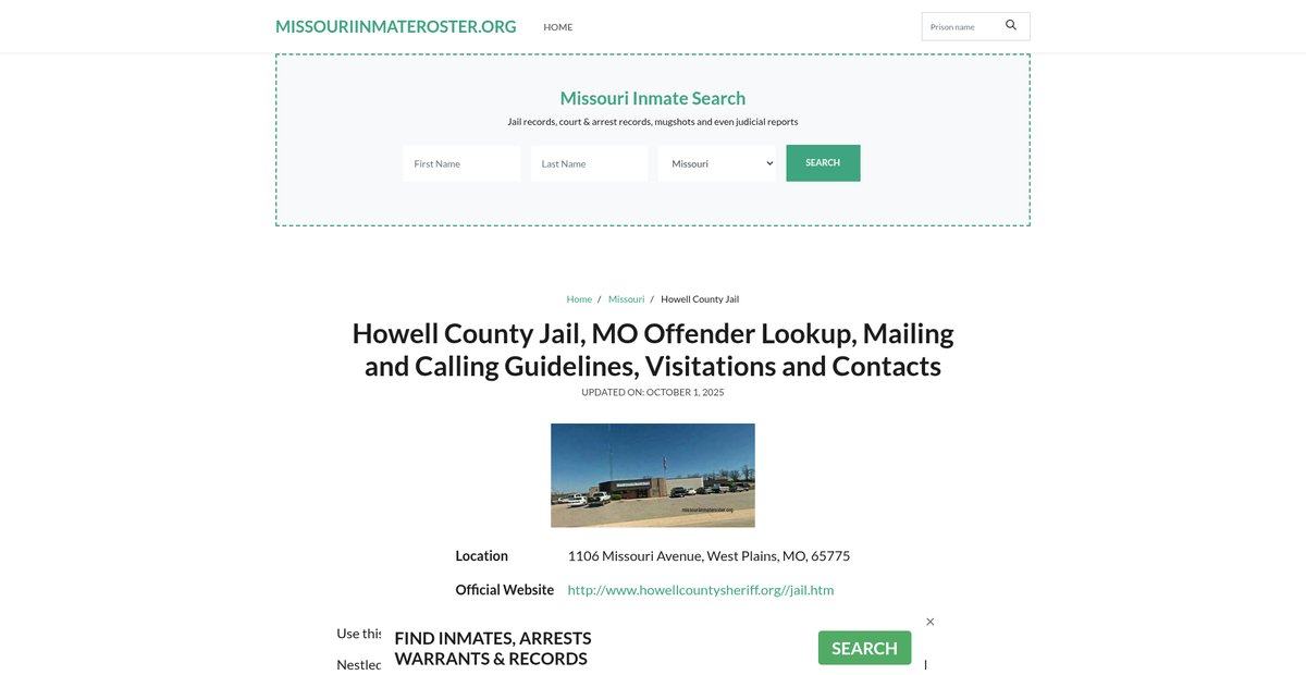 Preview of missouriinmateroster.org