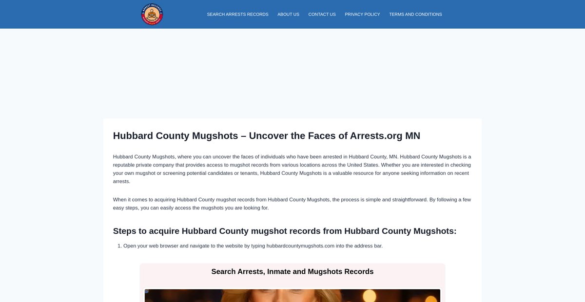 Preview of hubbard-mugshots.arrests-org.com